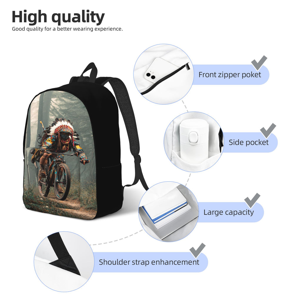 Simple casual canvas backpack (no lining, no compartments)