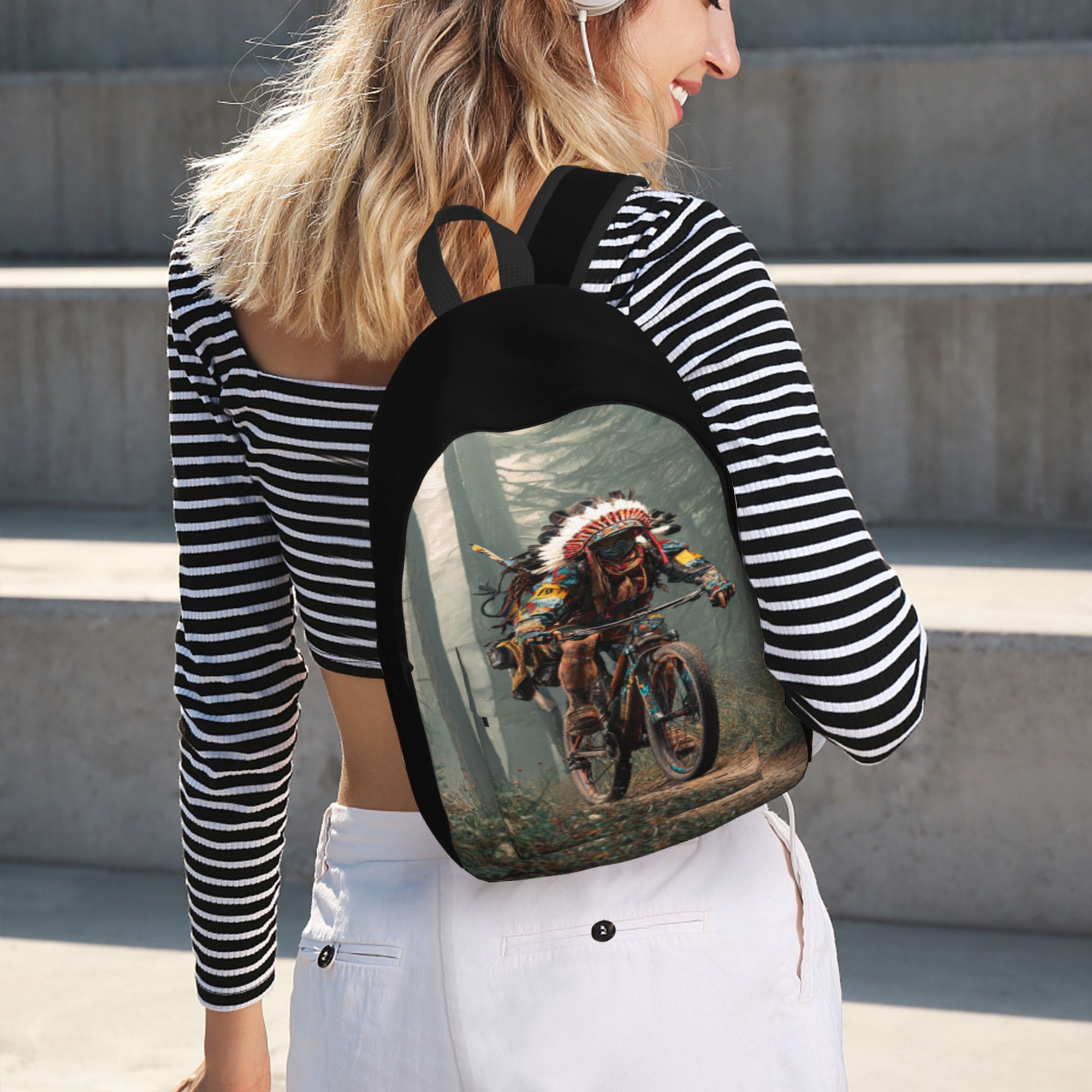 Simple casual canvas backpack (no lining, no compartments)